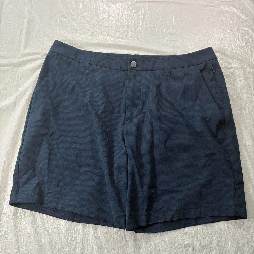 Lululemon ABC Classic Fit Woven Air Shorts 36x7 Blue Chino Golf Performance